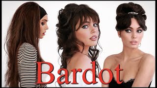 60s VINTAGE HAIR  Brigitte Bardot Hair Tutorial [upl. by Lanae]