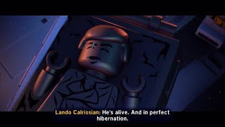 Han Solo gets frozen in carbonite cutscene clip Lego Star Wars The Skywalker Saga [upl. by Yves]