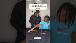 Move 3 pencils✏️to form 3 perfect squares🤣🤣🤣 Trivia Math Comedy TBFunnyASF [upl. by Ko]