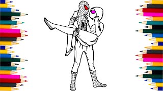 Peter Parkers Shocking Kiss with Gwen Stacy  Spiderman Loves Gwen Stacy [upl. by Laira]