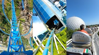 Every Roller Coaster at Europa Park 4K Front Seat and Onride POV [upl. by Ynnad553]