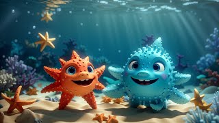 Starfish song and story for childrennursery rhyme for kidsbaby song [upl. by Nilat]