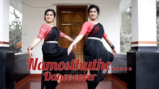 Namosthuthe  Swethambara Dhare Devi  Violin Cover  Dance Cover  NRITHYAthe art of souL [upl. by Gass]