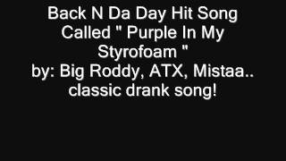 Purple N My Styrofoam oldie but jamz  Big Roddy ATX Mistaa [upl. by Llewen846]