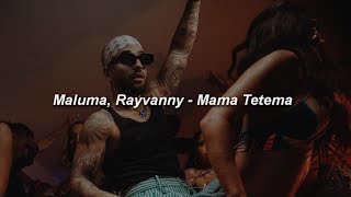 Maluma  Mama Tetema ft Rayvanny 🔥 LETRA [upl. by Hsemin626]