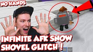 HOW TO INFINITE AFK SNOW SHOVELING GLITCH  Roblox Snow Shoveling Simulator [upl. by Suivatal]