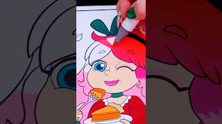 Coloring Kimmi The Clown Pumpkin Pie 🥧 thanksgiving holiday coloring art drawing ohuhumarkers [upl. by Aicilram]