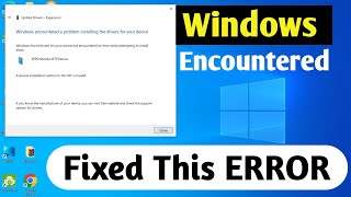 Fixed This Windows Encountered A Problem Installing The Driver Software ONLY 2 STEP💯 [upl. by Guilbert305]