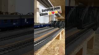 Dampftag beim Bähnle 💛❤️💛🚂 märklin h0 187 moba modellbahn modeltrain [upl. by Aber]