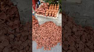 Street shopping diyas for Diwali in market Diwali youtubeshorts [upl. by Calypso]