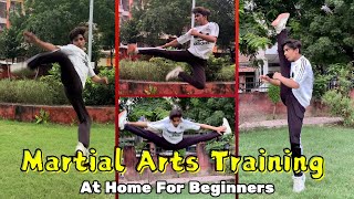 Taekwondo Training At Home For Beginners  Martial Arts Training amp Kicks Tutorials  10 Tutorials [upl. by Smart]