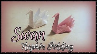 Swan Napkin Folding [upl. by Katy560]