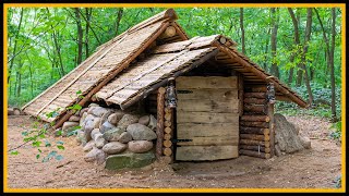 Das Grubenhaus  Kompletter Bau in einem Video  Bushcraft Pithouse Shelter  Whole Building [upl. by Perseus]