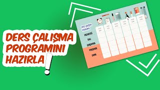 Günlük Ders Çalışma Programı Nasıl Yapılır [upl. by Ehsrop]