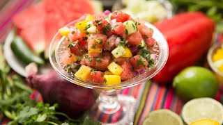 Refreshing Watermelon Salsa Recipe [upl. by Yatnuahs]