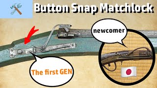 The Button Snap Matchlock The Ancestor of Japanese Matchlock  How it works [upl. by Ioves]