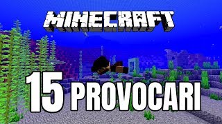 15 PROVOCARI PE CARE SA LE FACI IN MINECRAFT [upl. by Pump]