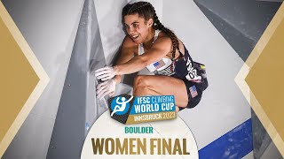 🔥IFSC Womens Final World Cup INNSBRUCK Bouldering 2023 [upl. by Eibbed]