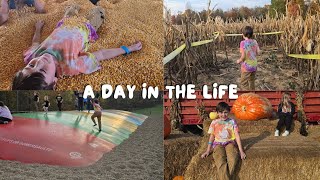 FIRST TIME AT THE PUMPKIN PATCH 2024  TRAPPED IN A CORNMAZE amp DROWNING IN CORN  VLOG 163 [upl. by Hands]