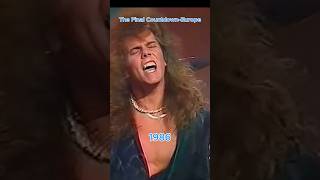 The Final Countdown  Europe from 1986 to 2024 music 80smusic celebrity shorts [upl. by Nosreffej]