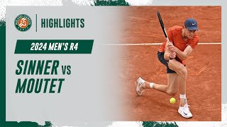 Sinner vs Moutet Round 4 Highlights  RolandGarros 2024 [upl. by Tadeas489]