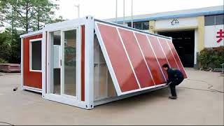 China Expandable container house 10 minutes one house [upl. by Ettenahs]