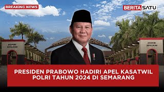 🔴 Breaking News  Prabowo Hadiri Apel Kasatwil Polri Tahun 2024 Di Semarang [upl. by Ackerley]