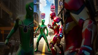 Hero or Villain  Rank Up  SpiderMan amp Iron Man vs Green SpiderMan shorts spiderman brawlstars [upl. by Akcirret633]