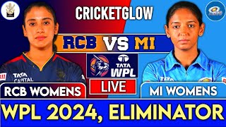 Live  RCB W vs MI W 20th Match WPL 2024  Live Scores amp Commentary  Bangalore vs mumbai live [upl. by Letizia]