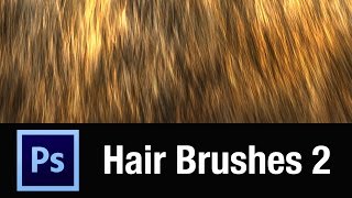 Photoshop Custom Hair Brush Demo Volume 2 [upl. by Bobbe566]