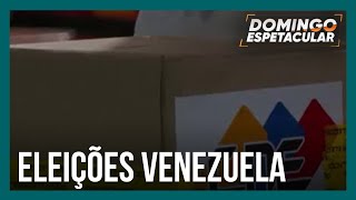 Eleições na Venezuela votação está encerrada mas divulgação dos boletins parciais pode atrasar [upl. by Nalym]