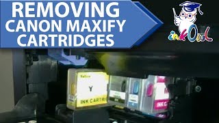 How to Remove Ink Cartridges from Canon Maxify MB2020 MB2120 MB2320 MB2720 MB5020 MB5320 MB5420 [upl. by Noffets]