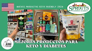 🛒KETO GROCERY HAUL 2024 SPROUTS  MEJORES PRODUCTOS PARA DIABETES  Manu Echeverri [upl. by Ailama]