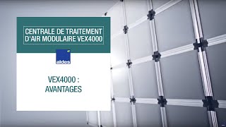 Centrale de traitement dair modulaire  Aldes  VEX4000  Les avantages [upl. by Acirrej]