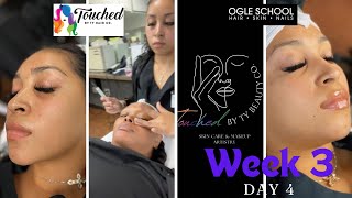 Esthetician School Student Vlog 2024 Week 3 Day 4 Ogle School TouchedByTyHairCo [upl. by Esirahc]