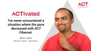 Broadband Review By Jibin John  ACT Fibernet Testimonials [upl. by Schuh254]