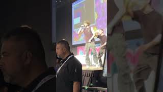 Jmancurly singing live at VidCon 2024 [upl. by Ahtebbat6]