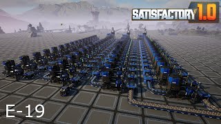 Satisfactory 10 E 19 Building The First Iron Ingot Smelter Array [upl. by Noret535]