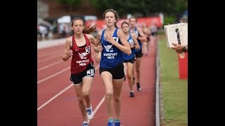 2018 Middle School Girls Wingfoot Mile [upl. by Tice553]