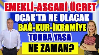 CANLI Emekli Asgari Ücret Ocakta Ne Olacak Bağkur İkramiye Torba Yasa Ne Zaman [upl. by Kerrison]