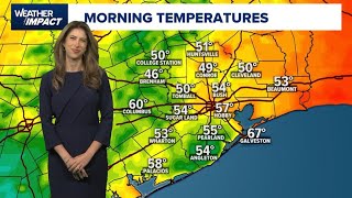 KHOU 11 Weather Impact Cold front coming to Houston [upl. by Oyr]