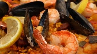 Paella Recipe  How to Make Paella  The Frugal Chef [upl. by Egiap]