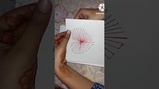 Card tutorial With thread full video on channel art viralshorts youtubeshorts easy easydrawing [upl. by Yaral]