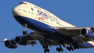 35 BIG PLANES Landing at London Heathrow  A380 747 777  Heathrow Airport Plane Spotting [upl. by Ysnil]