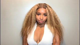 ITS THE COLOR FOR ME Curly Blonde Highlighted Wig Ft Nadula Hair 🔥 A Easy Detailed Install [upl. by Michiko]