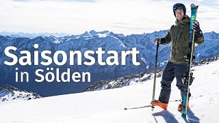 Geniales Skifahren in Sölden Saisonstart im GletscherSkigebiet und SkiWeltcup [upl. by Torrie]