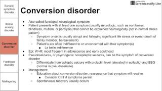 Somatic symptom and factitious disorders [upl. by Adriena649]