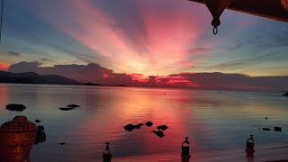 The Sunset bar and restaurant 🔴 Bang Rak beach  Koh Samui  Thailand [upl. by Utas]