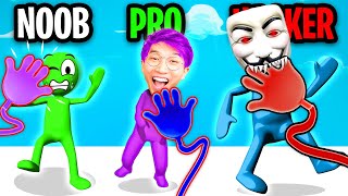 NOOB vs PRO vs HACKER In GRABBY GRAB ALL LEVELS [upl. by Northington]