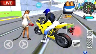 NEW Yellow 🟡 Motor 🛵 in the Highway 🛣️ 3D Driving Class Simulator ZZZ Gaming [upl. by Anifled308]